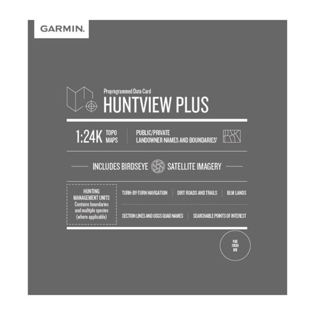 Garmin HuntView Plus - South Dakota MicroSD/SD 2020 Update