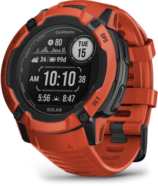 Garmin Instinct 2X Solar Watch Flame Red