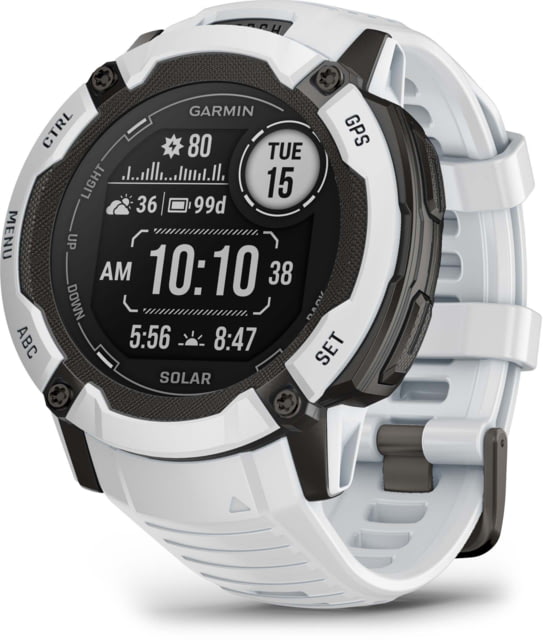 Garmin Instinct 2X Solar Watch Whitestone