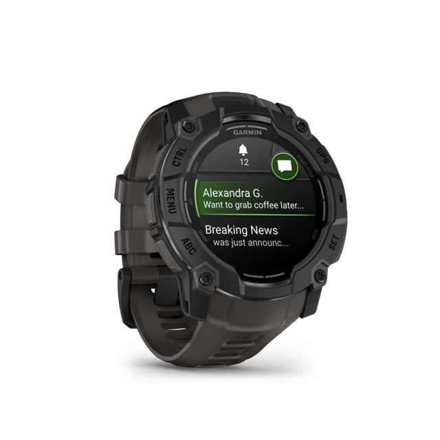 Garmin Instinct 3 Amoled GPS Watch 50mm dia Black/Charcoal