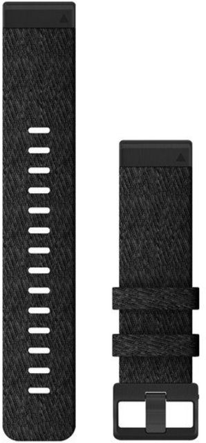 Garmin Quick Fit 22 Watch Band Heathered Black Nylon 22 mm