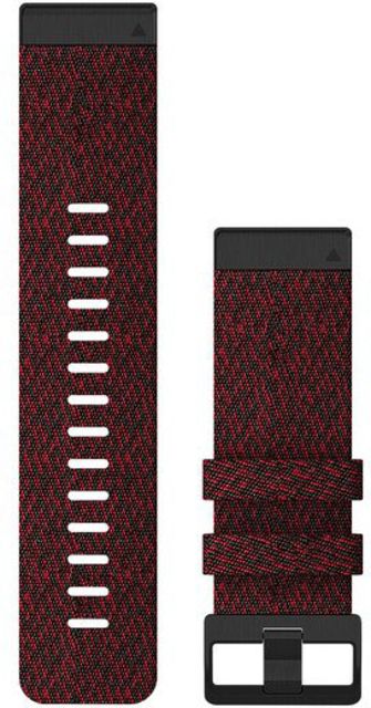 Garmin Quick Fit 26 Watch Band Heathered Red Nylon 26 mm