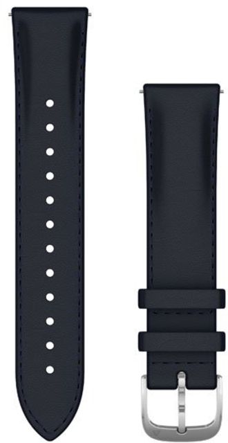 Garmin Quick Release Band 20 mm Navy Italian Leather w/Silver Hardware