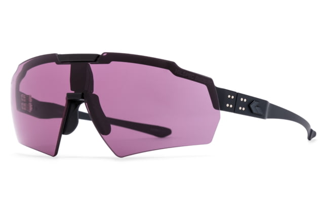 Gatorz Blastshield Sunglasses Black Logo Black Frame Ballistic Shooting Day - Low Light Array Lens