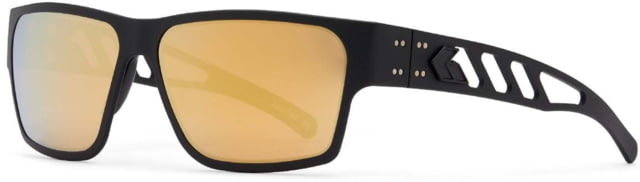 Gatorz Delta M4 Sunglasses Blackout Frame Rose Polarized w/Gold Mirror Lens
