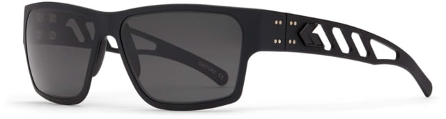 Gatorz Delta M4 Sunglasses Matte Black Frame Smoke Polarized Lens Matte Black Plug