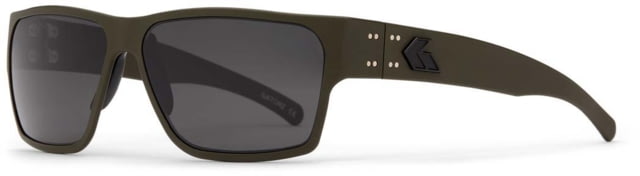 Gatorz Delta Sunglasses Cerakote OD Green Frame Smoke Polarized Lens Matte Black Plug