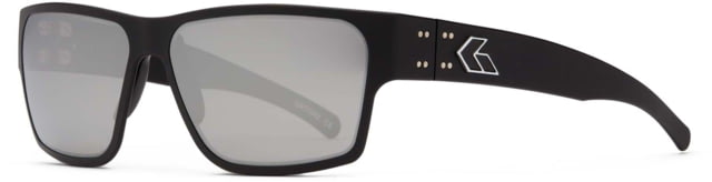 Gatorz Delta Sunglasses Matte Black Frame Smoke Polarized w/Chrome Mirror Lens