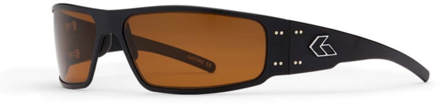 Gatorz Magnum Sunglasses Black Frame Brown Polarized Lens