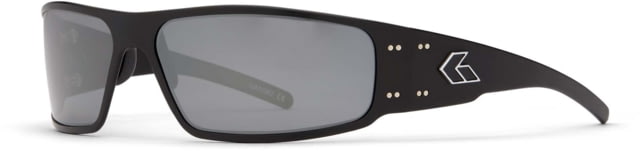 Gatorz Gatorz Magnum Sunglasses Black Frame Smoked Polarized W/ Chrome Mirror Lens