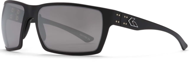 Gatorz Marauder Glasses Smoke Polarized Lens w/ Silver Mirror Black One Size