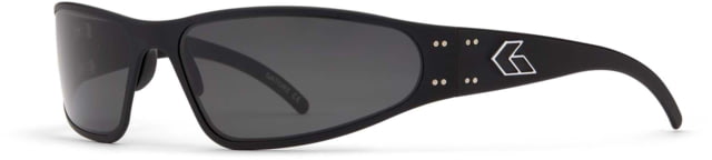 Gatorz Wraptor Sunglasses Black Frame Grey Polarized Lens