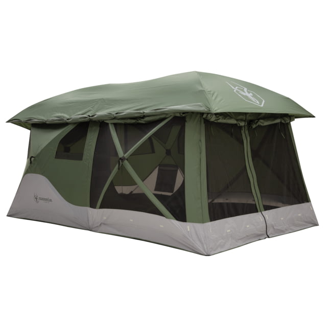 Gazelle T4 Tandem Hub Tent Easy 90 Second Set-Up Waterproof UV Resistant Convertible Screen Room Removable Floor Ample Storage Options 4-8 Person