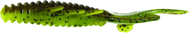 Gene Larew Biffle Bug Soft Bait 8 4.25in Green Pumpkin/Chartreuse Pepper