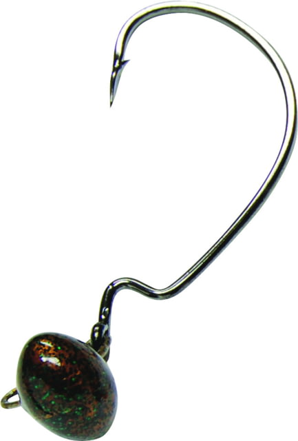 Gene Larew Biffle HardHead Jig Head 3/16 oz 3/0 Hook Copper Head Jig Head 2/Pack