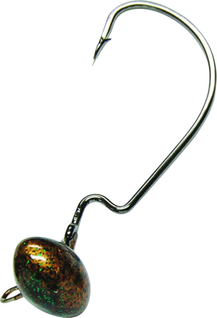 Gene Larew Biffle HardHead Jig Head 5/16 oz 4/0 Hook Copper Head Jig Head 2/Pack