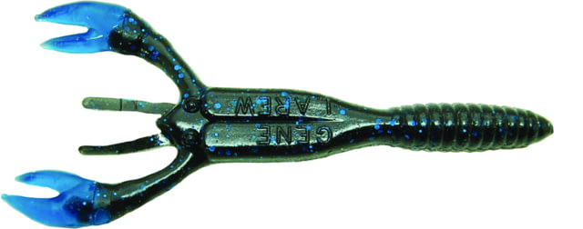 Gene Larew Salt Craw Creature Bait 10 4in Black Blue/Blue