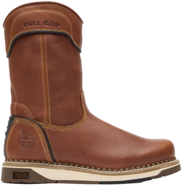 Georgia Boots AMP LT Wedge Men's Pull On Work Boots 12 US Medium Browm GB00349 12M