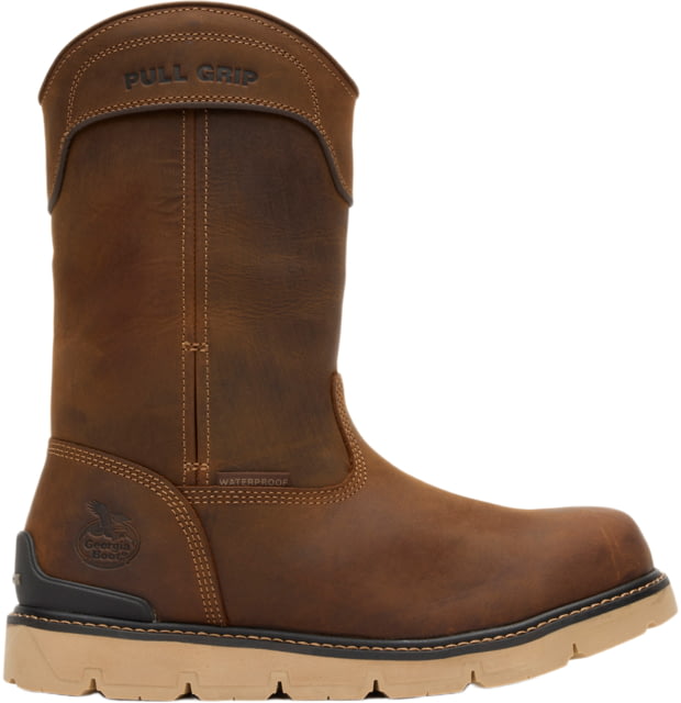 Georgia Boots Carbon Flex Wedge 11in Men's Pull-On Work Boots 14 US Wide Browm GB00715 14W