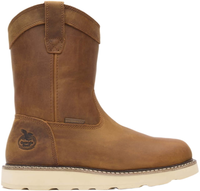 Georgia Boots Core 37 Wedge with 10in Steel Toe Men's Pull-On Work Boots 13 US Wide Barracuda Gold GB00696 13W