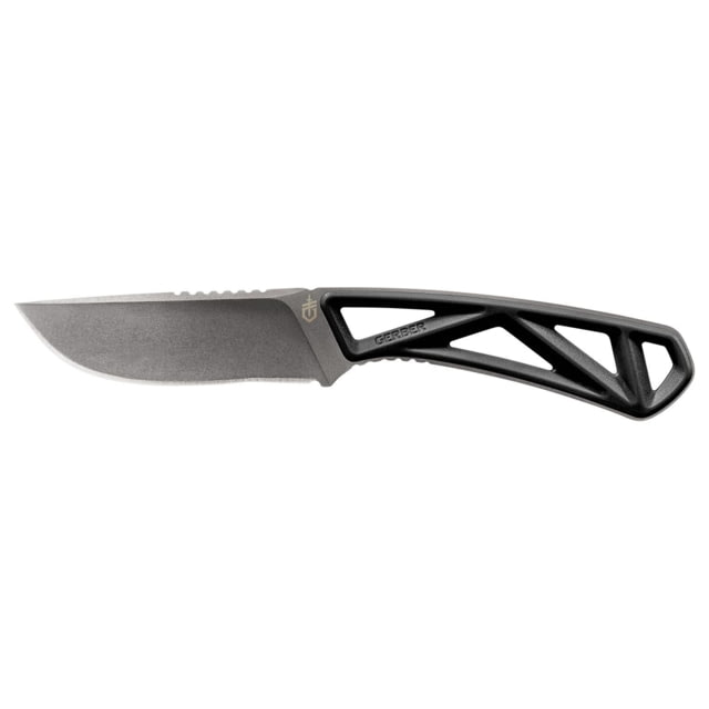 Gerber Exo-Mod Fixed Blade Knife 7Cr17 Steel Plain Edge Black Handle