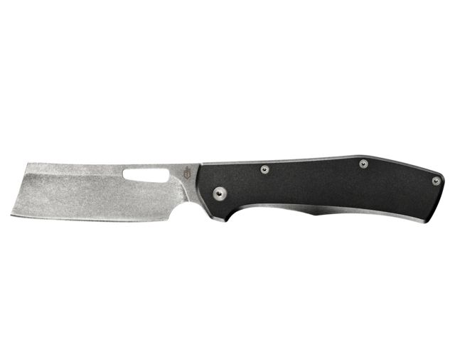 Gerber Flatiron Folding Knife 3.6in 7Cr17MoV Plain Edge Aluminum Handle