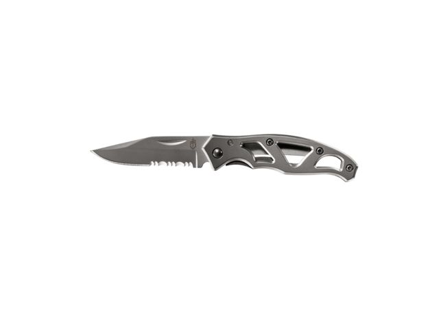 Gerber Paraframe Mini Stainless Serrated Folding Clip Knife 5.25in Length