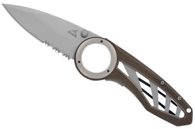 Gerber Remix Knife Serrated Liner Lock Black 7.35in Length