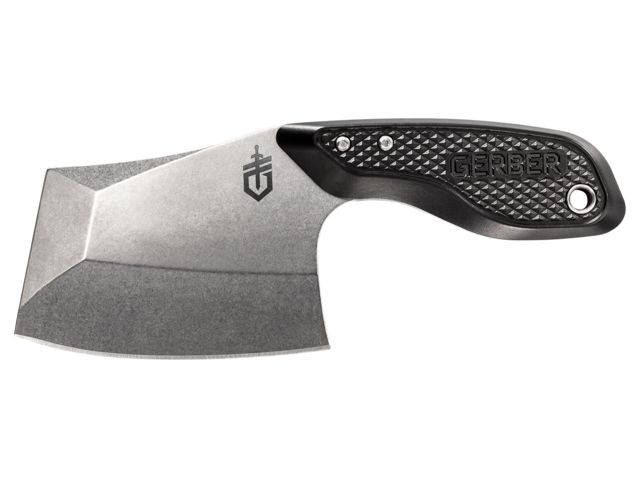 Gerber Tri-Tip Fixed Blade Knife 7CR17MOV Steel Cleaver Black