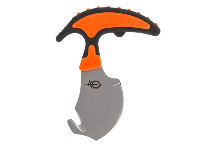 Gerber Vital Skin & Buck Knife Black/Orange Handle w/Cloth Sheath GE