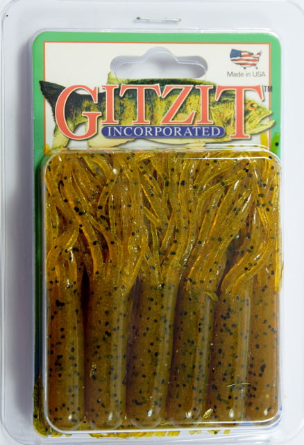 Gitzit The Original Fat Tube 10 2.5-in Brown Craw