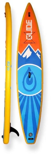 Glide Quest Inflatable Paddle Board Blue/Orange/Yellow 12ft 6inX 30in X 6in
