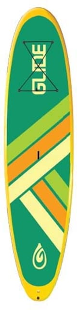 Glide Retro Inflatable Paddle Board Green/Yellow 10ft 6 X 33in X 6in