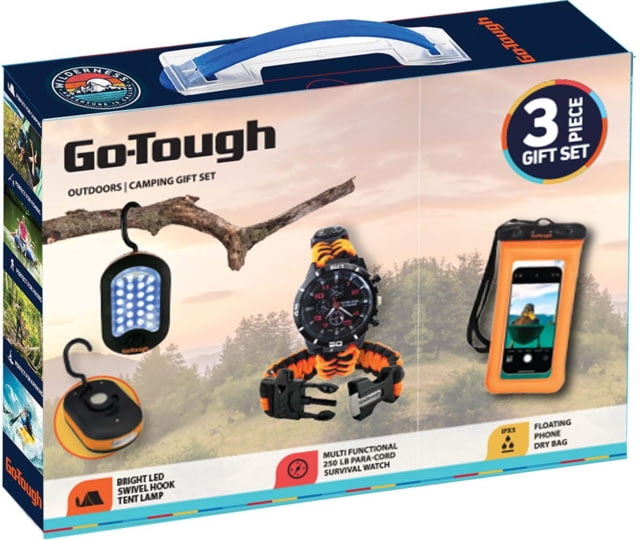 Go-Tough 3 Piece Camping Gift Set - Watch Tent Lantern Phone Case Multicolor Small