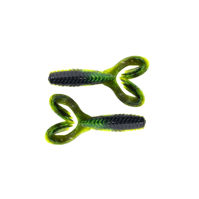 Googan Squad Googan Squad Dub Grub Soft Bait Toxic Waste 1.75
