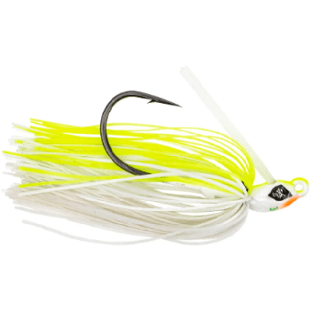 Googan Squad Grass Hero Skirtied Jig 3/16 oz 4/0 Hook Chartreuse White