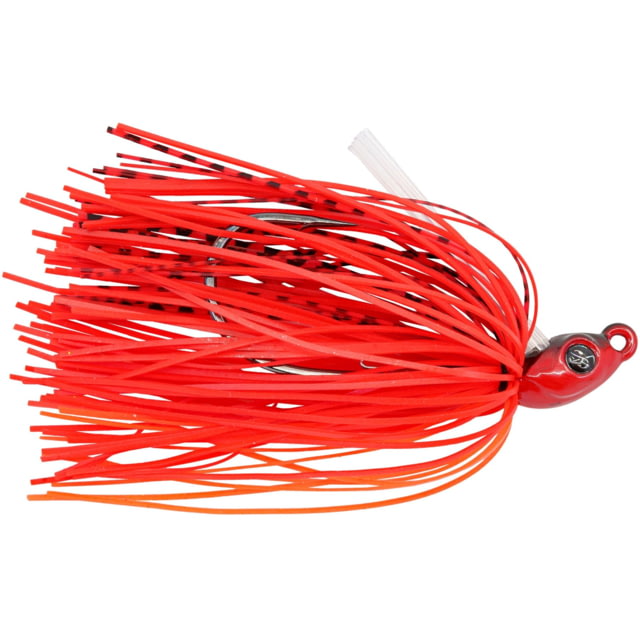 Googan Squad Grass Hero Skirtied Jig 1/4 oz 4/0 Hook Flamin' Hot