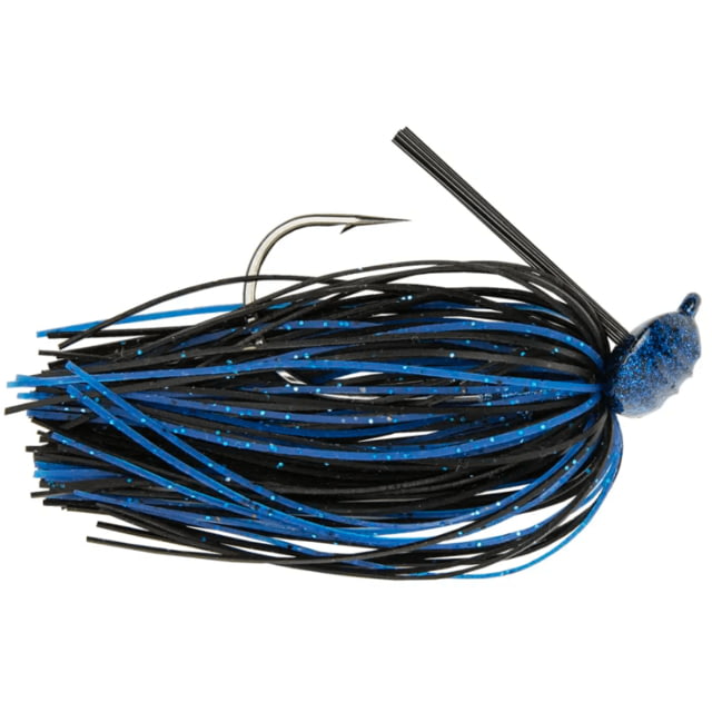 Googan Squad Googan Squad Gridiron Skirtied Jig 3/4oz Black & Blue 6/0