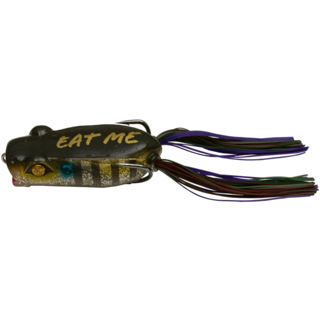 Googan Squad Mini Poppin' Filthy Frog Hollow Body Bait 2in 3/8 oz Ghost Gill