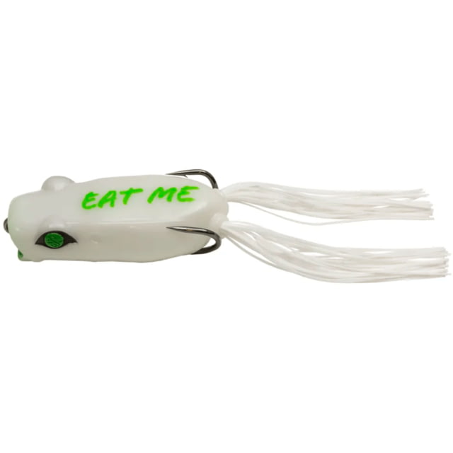 Googan Squad Mini Poppin' Filthy Frog Hollow Body Bait 2in 3/8 oz White
