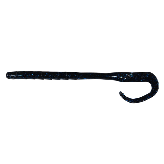 Googan Squad Mondo Worm Worm 5 7.25in Black Blue Flake