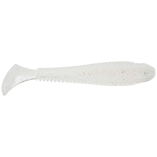 Googan Squad Saucy Swimmer 4.8in White Pearl Shad