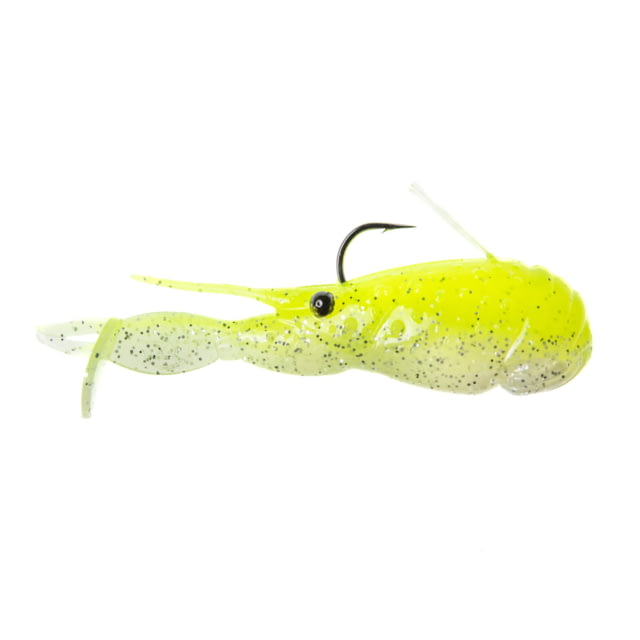 Googan Squad Scuddle Bug Swimbait 4in 3/8 oz Chartreuse Pearl