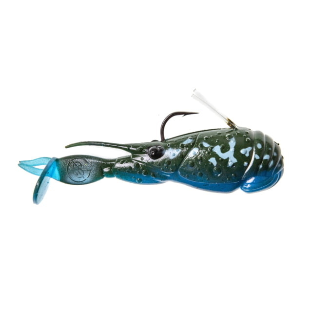 Googan Squad Scuddle Bug Swimbait 4in 3/8 oz Green Pumpkin Blue