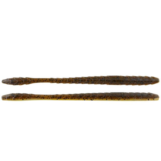 Googan Squad Slim Shake Worm 6.5in Green Pumpkin Pearl