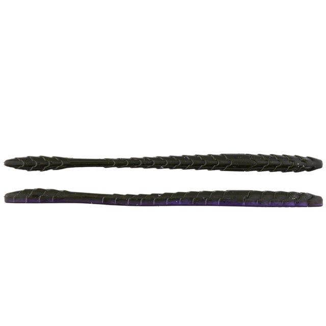 Googan Squad Slim Shake Worm 6.5in Green Pumpkin Purple