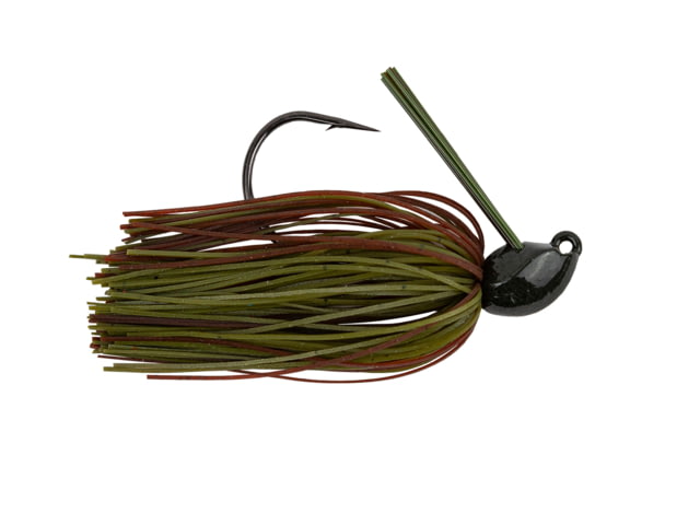 Googan Squad Thicc Skirted Jig 3/8 oz 5/0 Hook Green Pumpkin