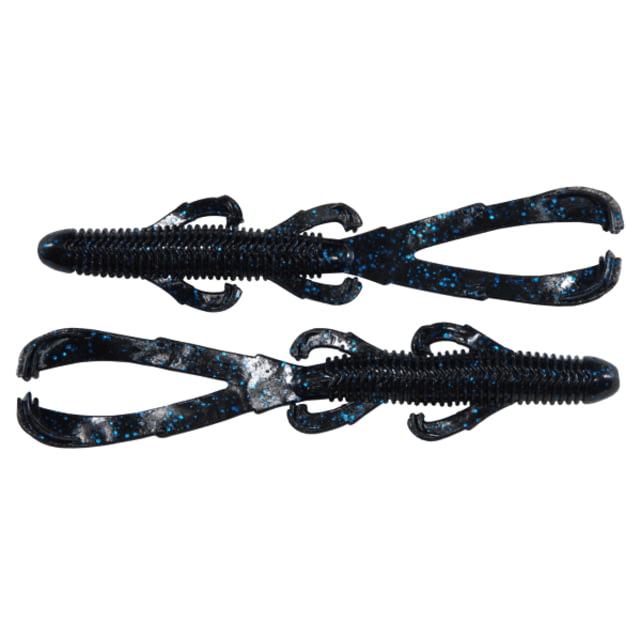Googan Squad Trench Hawg 6in Black Blue Flake