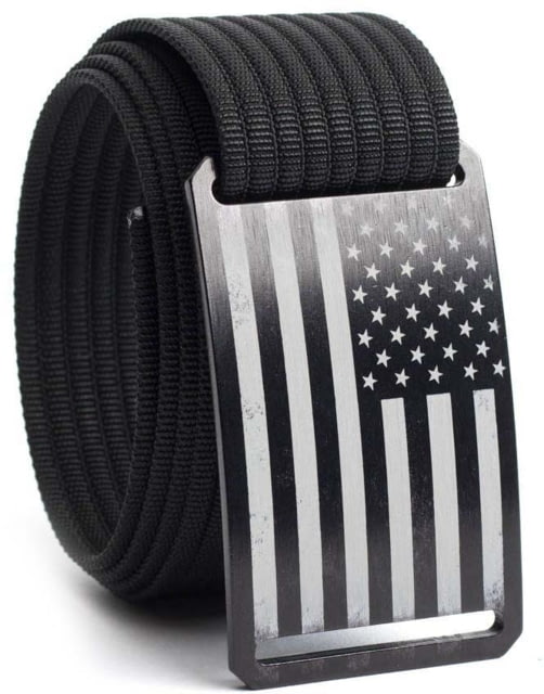 Grip6 Standard USA Black Flag Buckle w/Black Strap 34