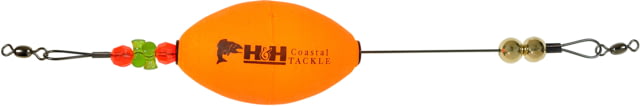 H&H Lure Company TKO Oval Float Rig Orange